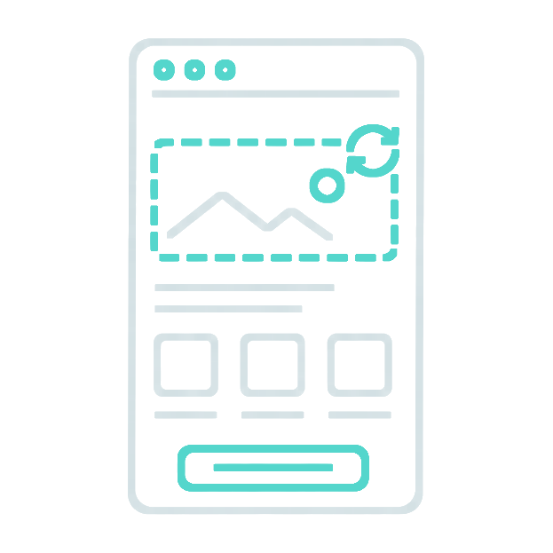 Website redesign and glow-up icon